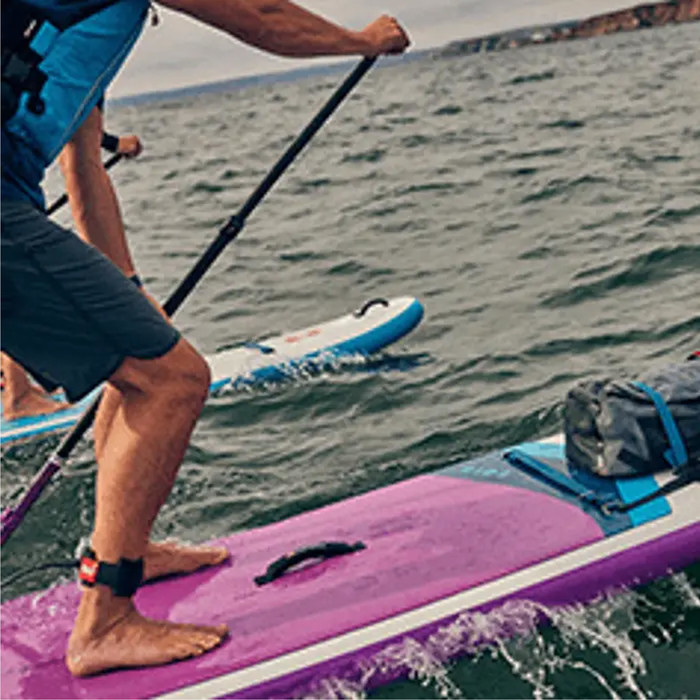 2024 Red Paddle Co 10'6 Ride Stand Up Paddle Board, Bolsa, Palas, Bomba y Correa - Paquete Hybrid Tough Purple